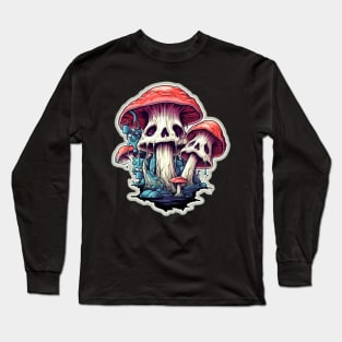 Trippy Mushroom Long Sleeve T-Shirt